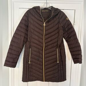 Michael Kors Brown Puffer Jacket